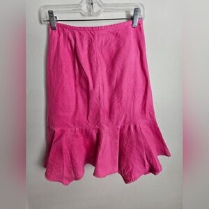 LOFT Vibrant Pink A-Line Skirt